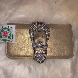 Charm & Luck Gold Wallet NWT